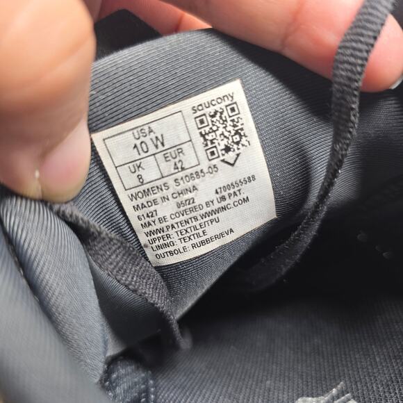 Saucony Womens Axon 2 Running Shoes Black White Size 10 - Picture 8 of 8